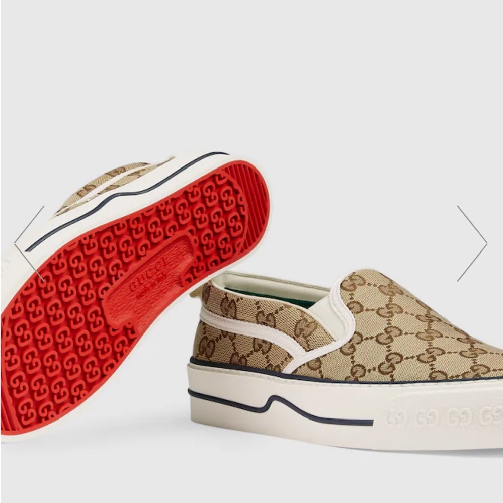 Women’s Gucci Tennis 1977 Slip-On Sneaker (Sz 6) NEVER WORN comes w box/receipt